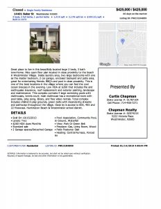 Listing for 14401 Baker St Westminster 92683, sold on 10/2013
